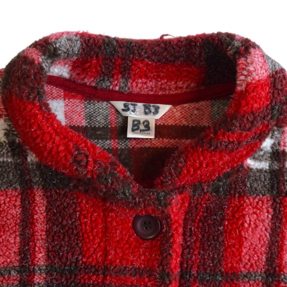 Cozy Red and Brown Tartan Plaid Vest by Christopher & Banks - Size XL - Picture 3 of 7